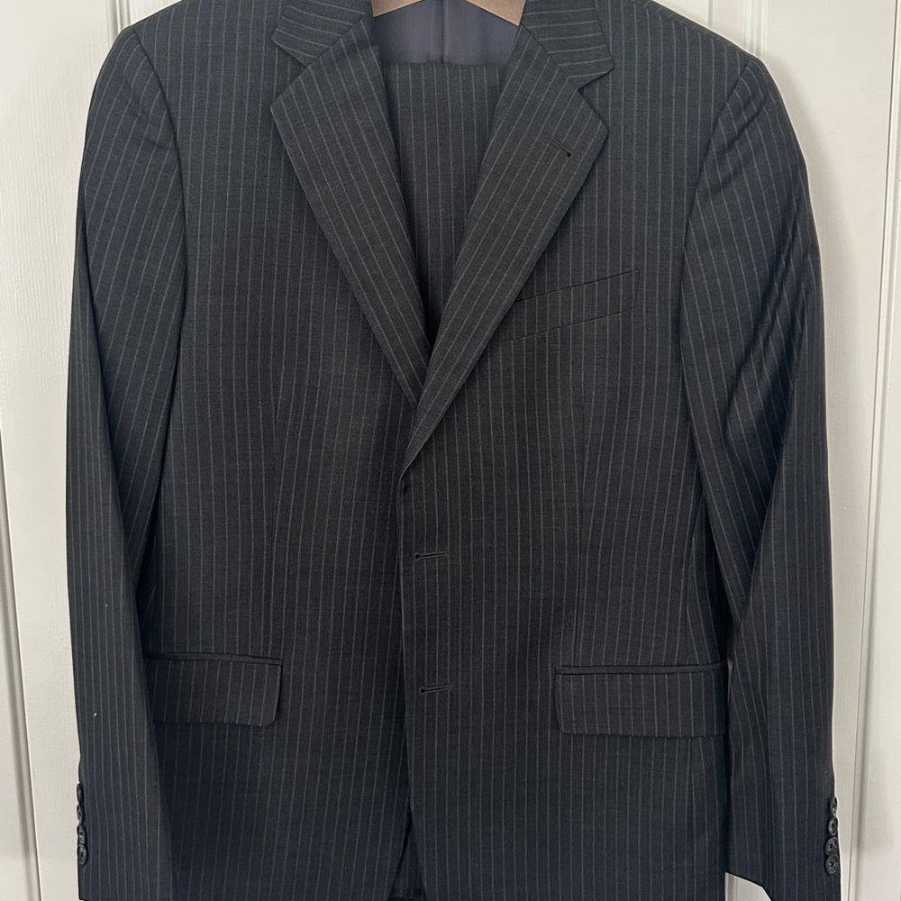 Joseph Abboud Black Pinstripe 2 piece Suit